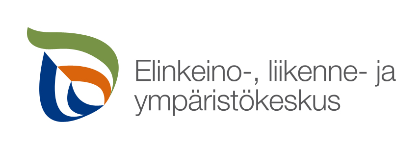 Logo, jossa lukee: Elinkeino-, liikenne- ja ympäristökeskus.